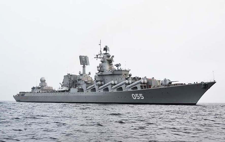 Ракетный крейсер пр. 1164 «Маршал Устинов» даже после модернизации обладает очень большой радиозаметностью