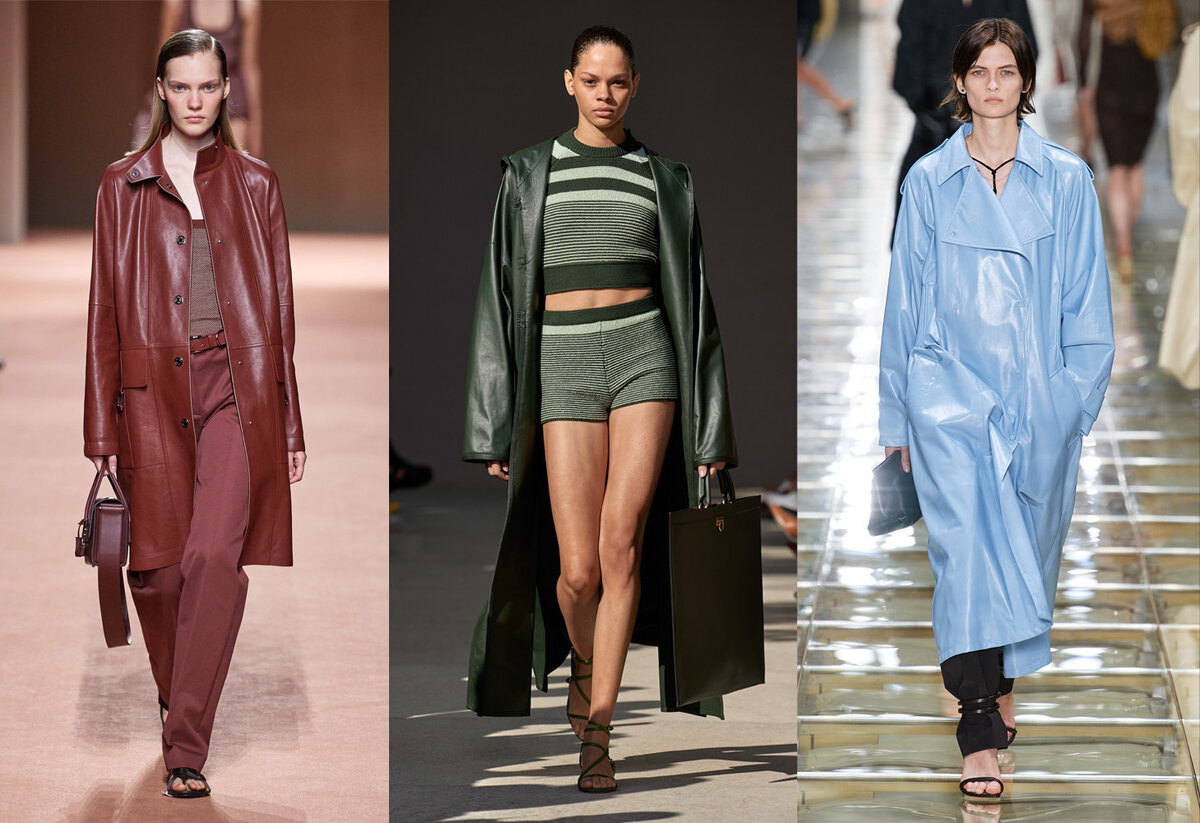 Как и с чем носить кожаный плащ — модный тренд весны 2020 FASHION
