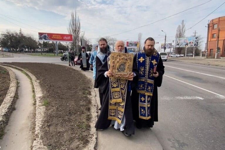 Крестный ход в Одесской епархии УПЦ МП прошел строго в соответствии с санитарными нормами – не более 10 участников