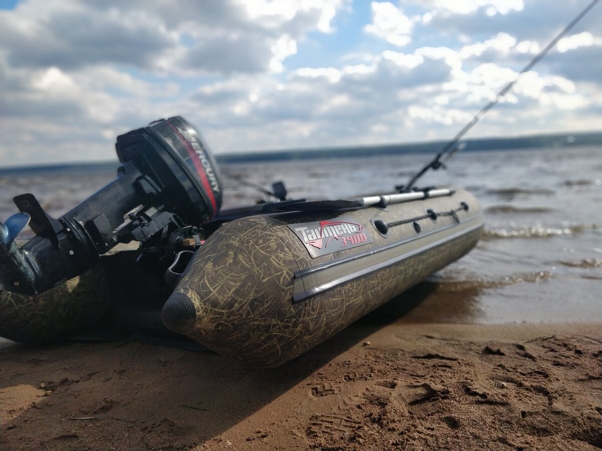 Фото покупателя ПервыйЛодочный.РФ - Лодка Таймень 3400 НДНД и мотор Mercury 15