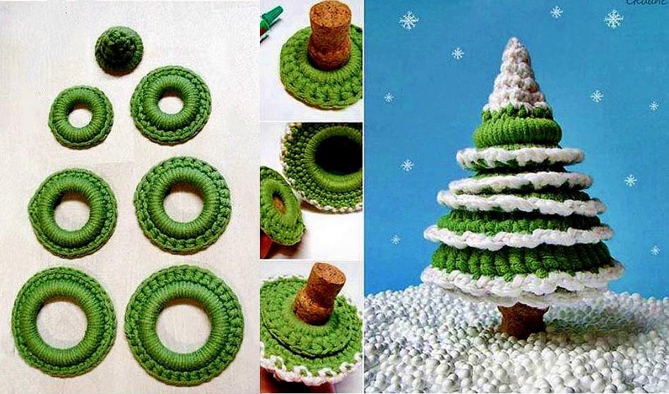 Изображения для коллажа взяты из открытого интернет-источника http://new-year-party.ru/elka-vyazanaya-kryuchkom-sxemy/