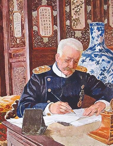 Что пишет этот русофоб в китайском зале? Ответ в конце.
