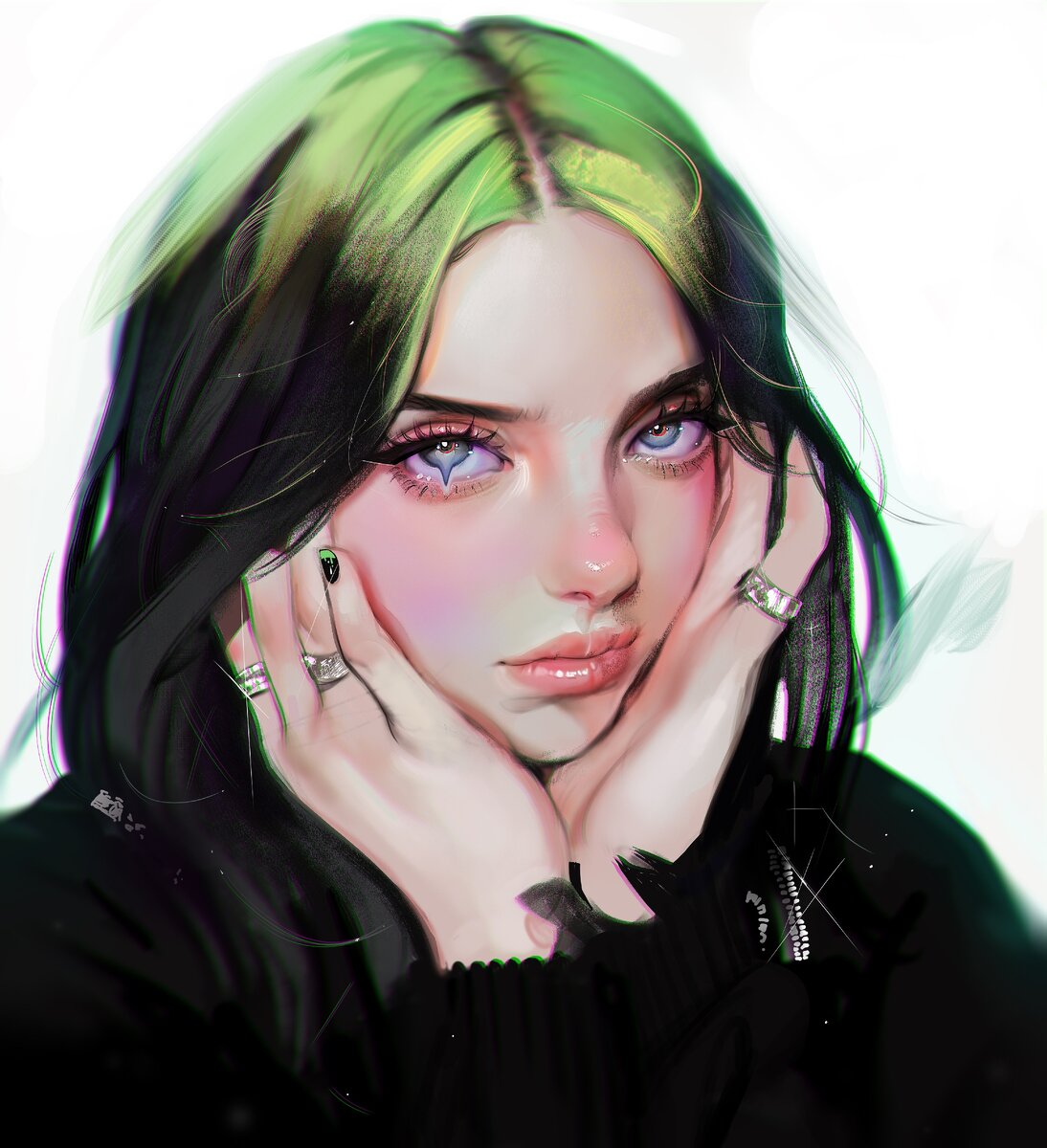 Подборка фан-артов Билли Айлиш| Billie Eilish fan-art | visual aesthetics |  Дзен