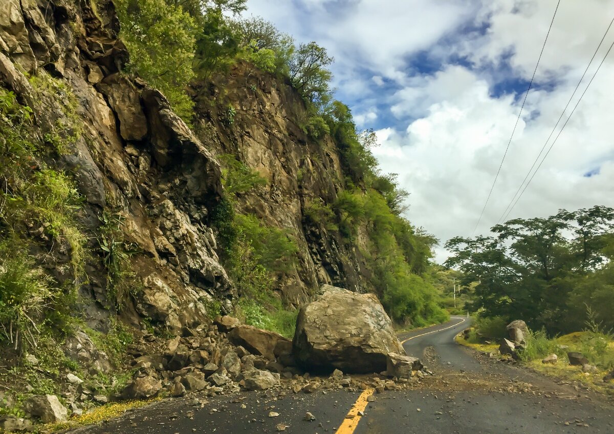 Cliff road