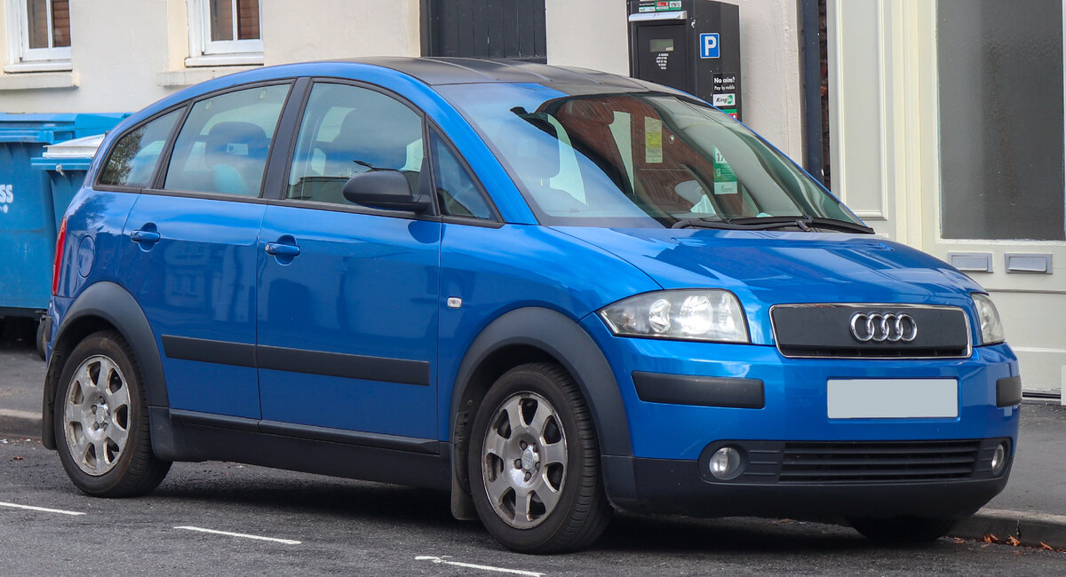 Audi A2 (иллюстрация с сайта WikimediaCommons/лицензия CC BY-SA/автор Vauxford)