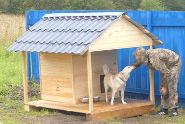 Выкройка домика для собаки