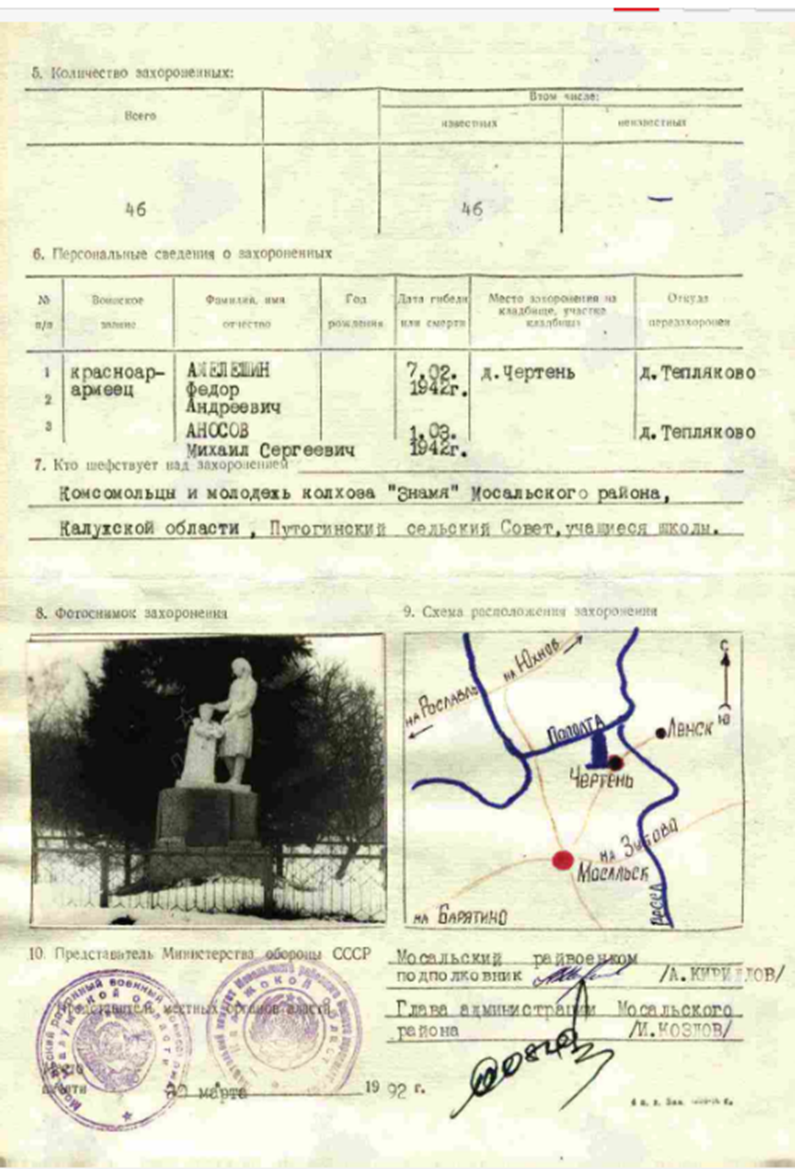 сайт Память народа