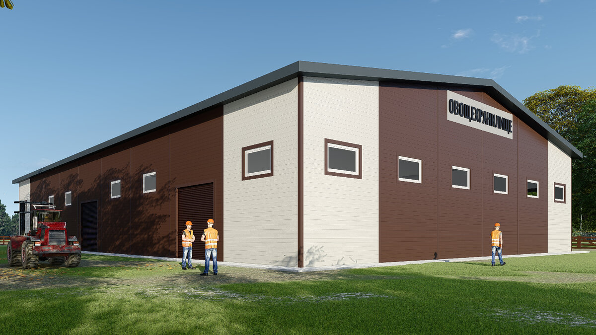 Штальберг проектирует, производит и монтирует быстровозводимые здания из сэндвич-панелей. Но фото - один из сотен проектов