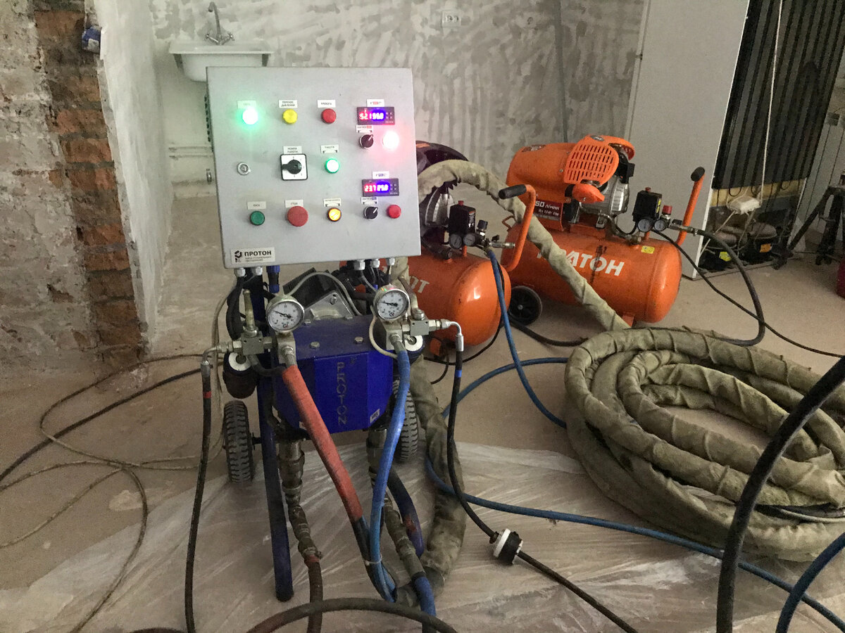 Аппарат высокого давления для напыления пены ППУ. Протон Е-6. 