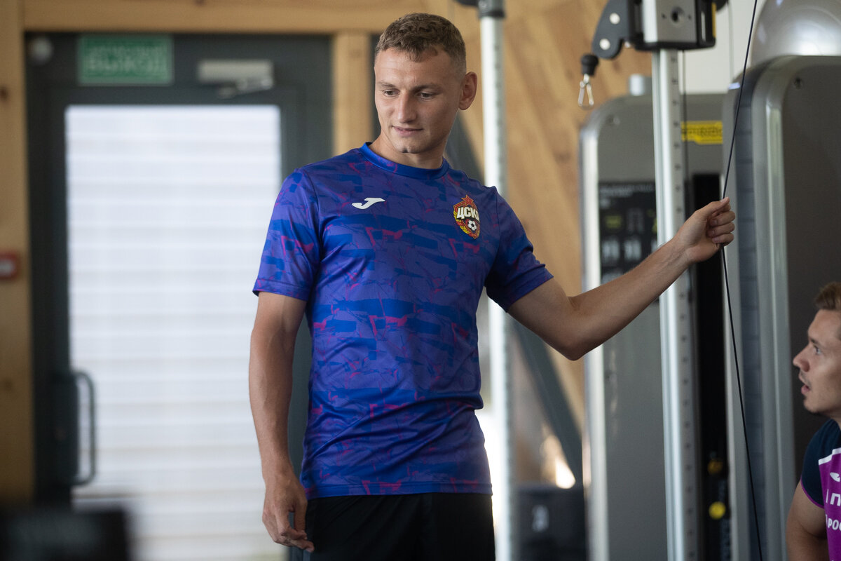 Форвард ЦСКА Федор Чалов - снова в команде после возвращения из командировки в швейцарский "Базель". Фото: пресс-служба ПФК ЦСКА.