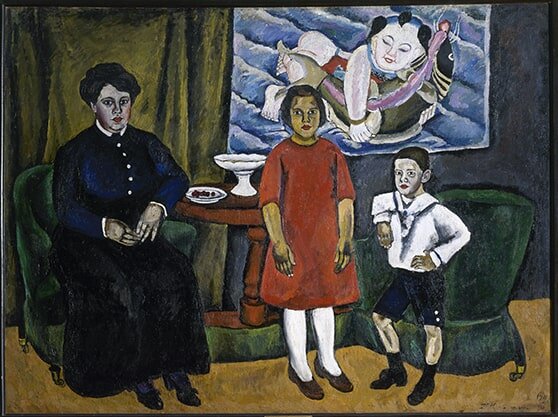 П.П. Кончаловский «Семейный портрет (на фоне китайского панно)», 1911 © ГРМ