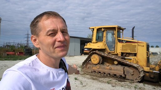 Залез в американский бульдозер, показываю обстановку в кабине 😎🚜💪