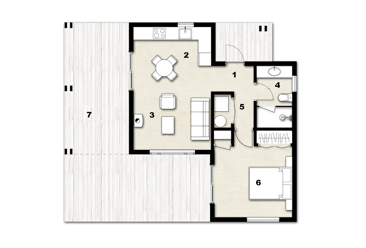 ПЛАНИРОВКИ 3D Diseño de casas sencillas, Diseño casas pequeñas, Planos para cons