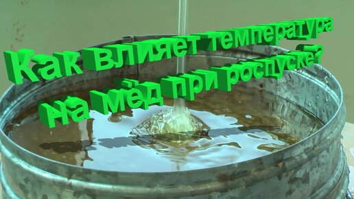 Профессор Кашковский: Влияние температуры на мёд при нагревании и роспуске?