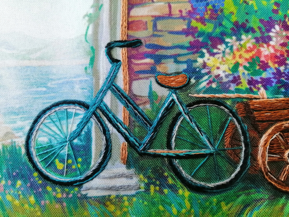 "пестренький" велосипед