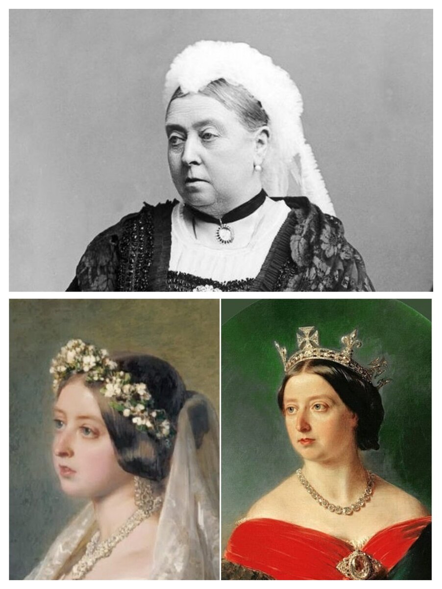 Виктория в разные годы жизни. 