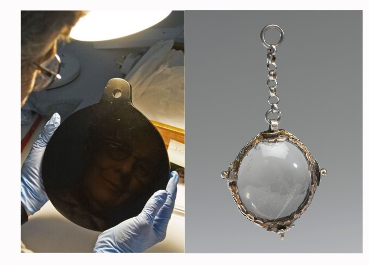 Обсидиановое зеркало и окуляр