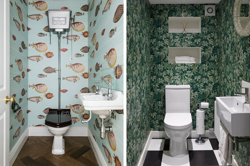 Уют и практичность: выбираем обои для туалетной комнаты
