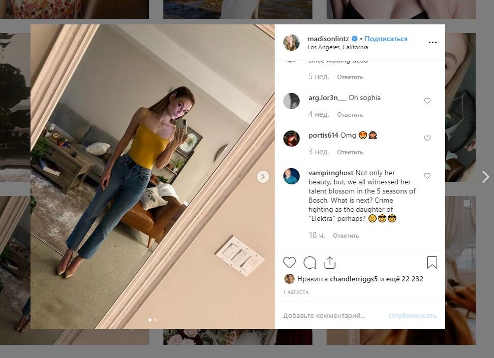 Фото взято из instagram madisonlintz