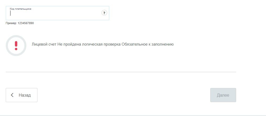 куда вводить код плательщика