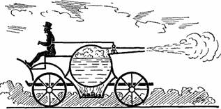 
Паровой автомобиль, приписываемый Ньютону.