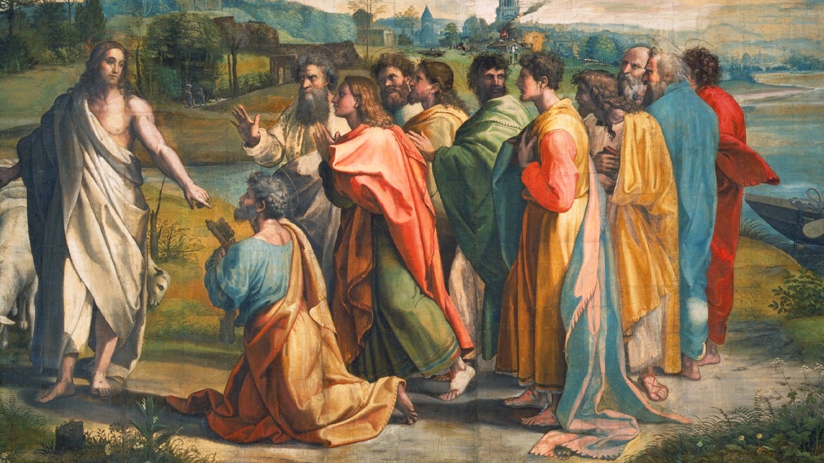 1515г. Рафаэль. Христос вручает ап. Петру ключи.