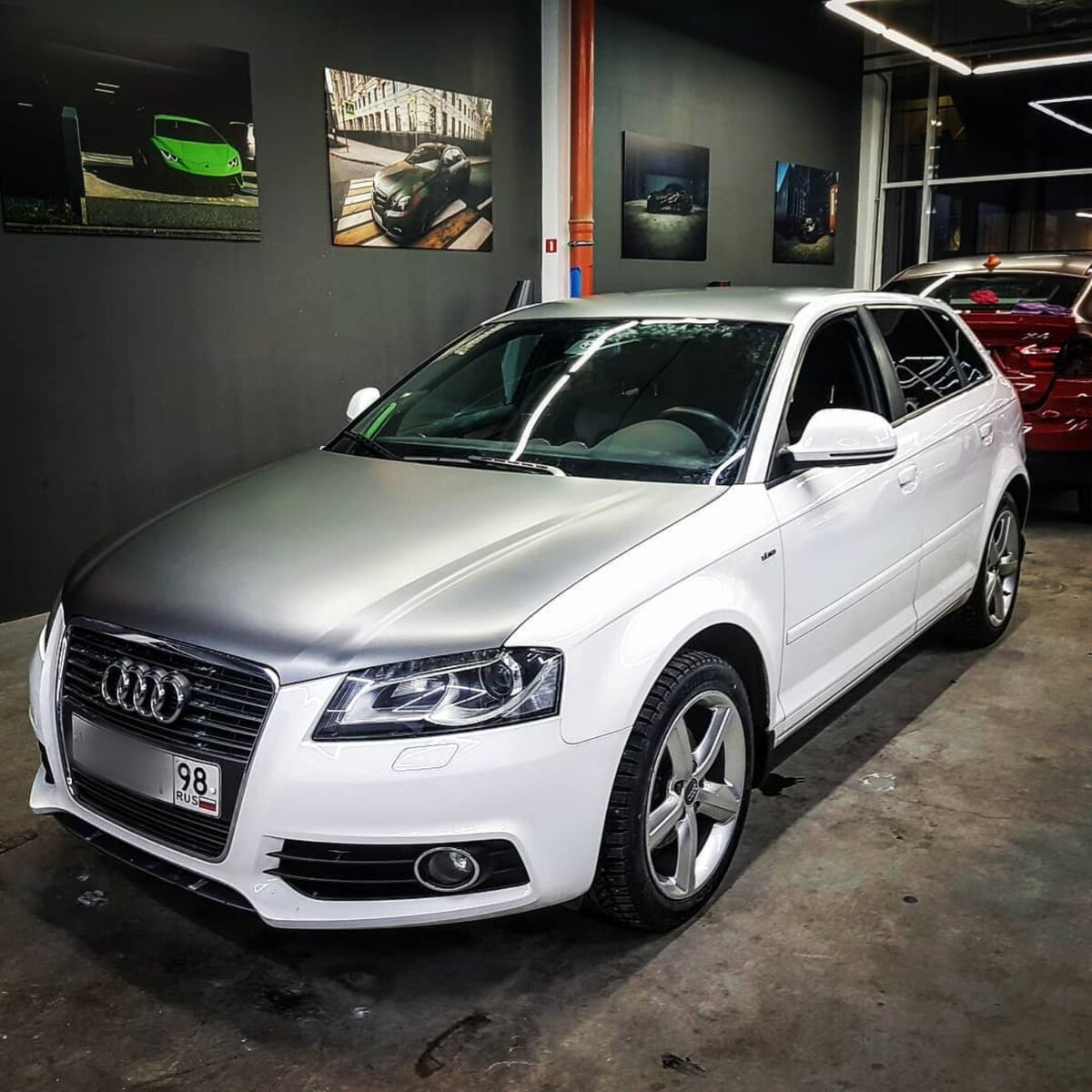 Audi A3 после частичной обклейки