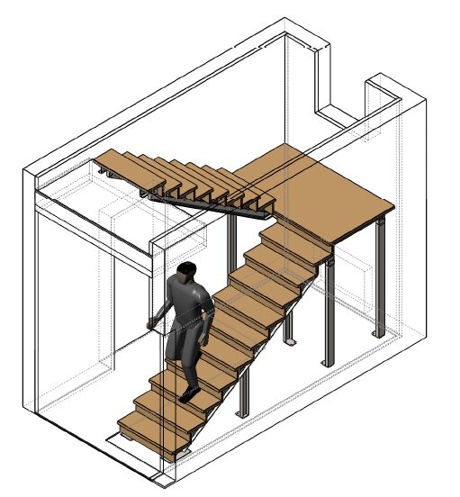 проект металлической лестницы