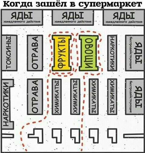 Обычный маршрут вегетарианца 🙃