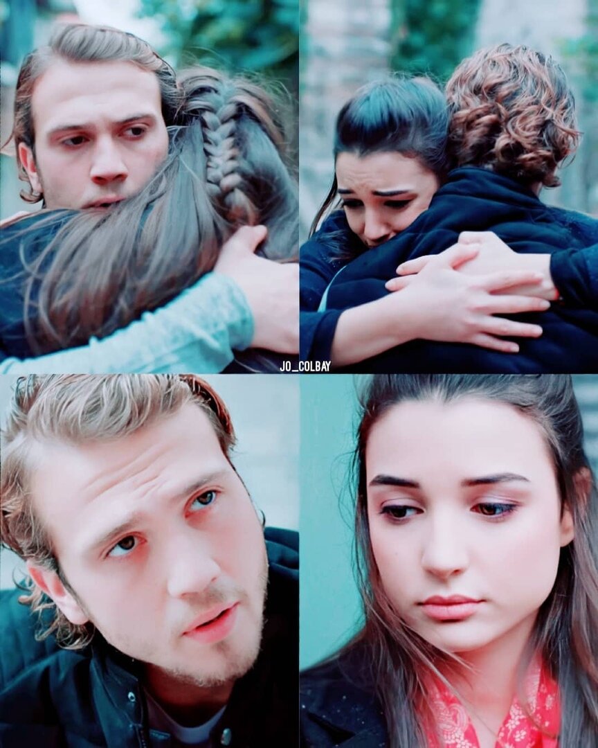 Дамла Джоблай в сериале "Внутри", партнер  - Арас Булут Йенемли (коллаж найден на просторах интернета)