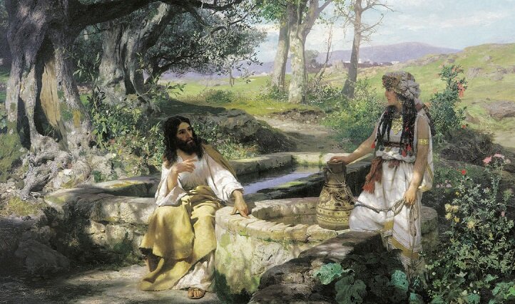 Христос и Самаритянка. Г Симирадский 1890 г.