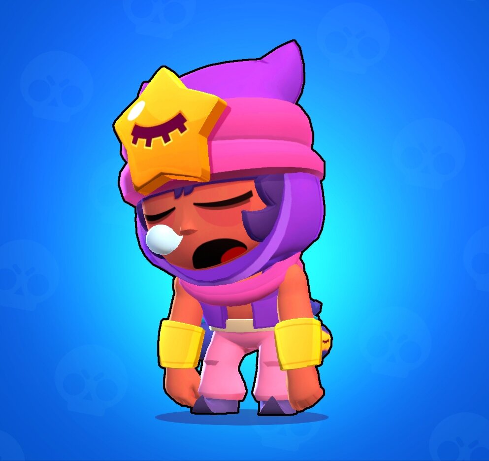 Нарисовать сэнди из brawl stars