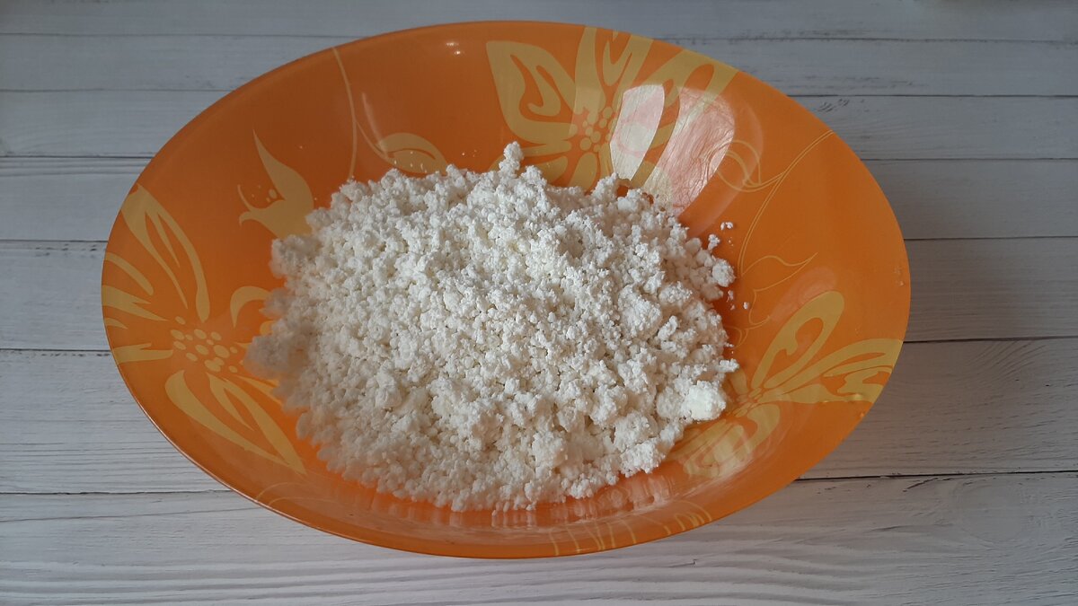 Домашний творог.