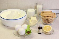 ШАГ 1:
Подготовить продукты. Сливки, сыр, яйца, масло достать из холодильника минут за 30.