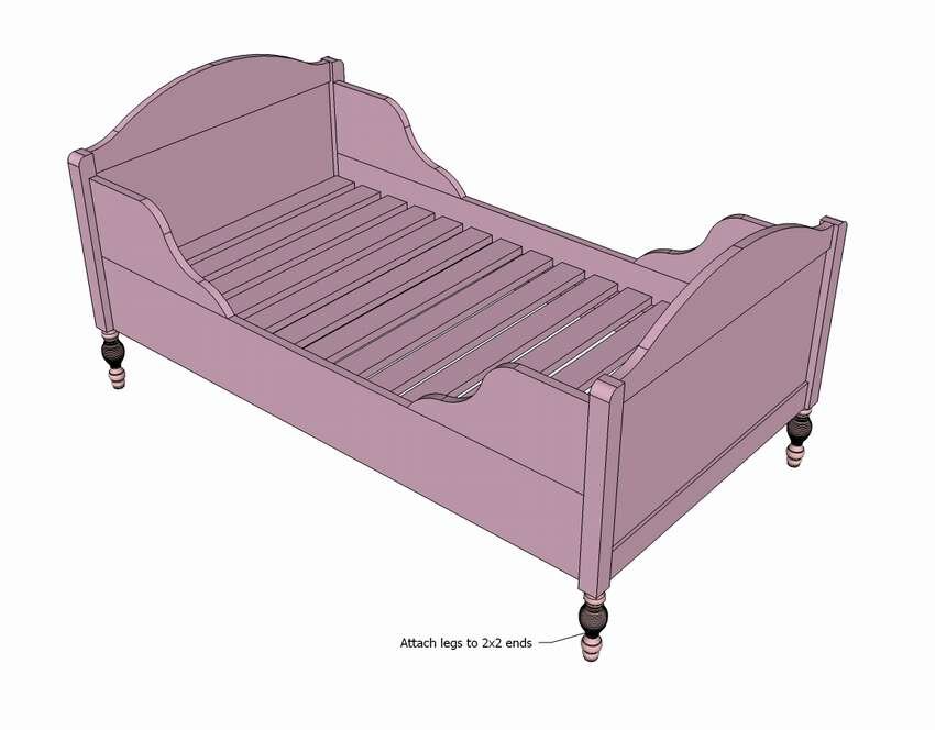 Делаем детскую кроватку в домашних условиях