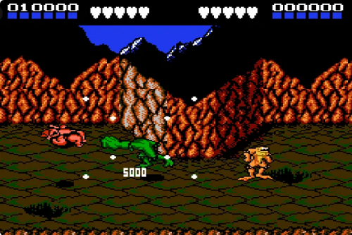 Скриншот из игры  "Battletoads"