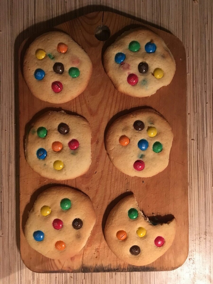 Печенье с m&m’s