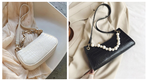 массивная цепь и нежная ниточка из крупных бусин