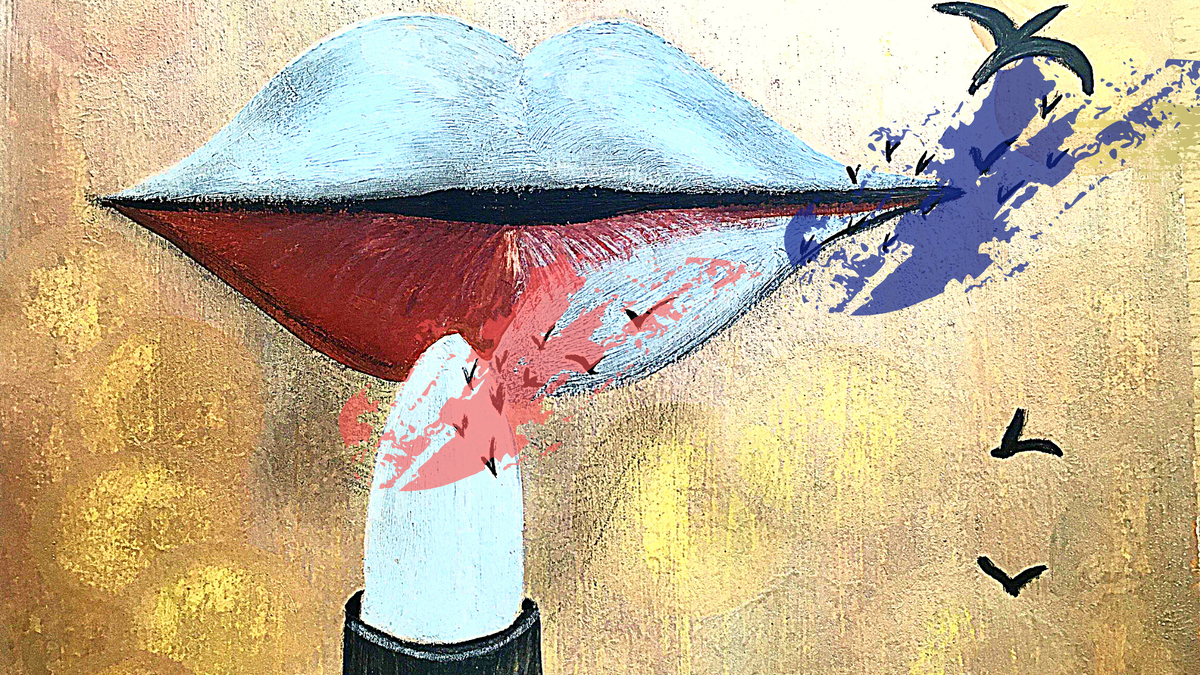 Рисую каждый день. Интуитивное рисование. Автор — Ирина Ковалькова. Лист А3, гуашь