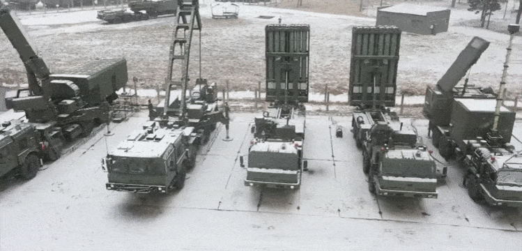 Полный состав комплекса С-350 (GIF видео).