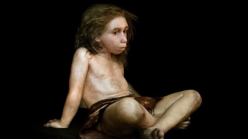 Неандертальская девочка, жившая в 75 тысячелетии до н.э.