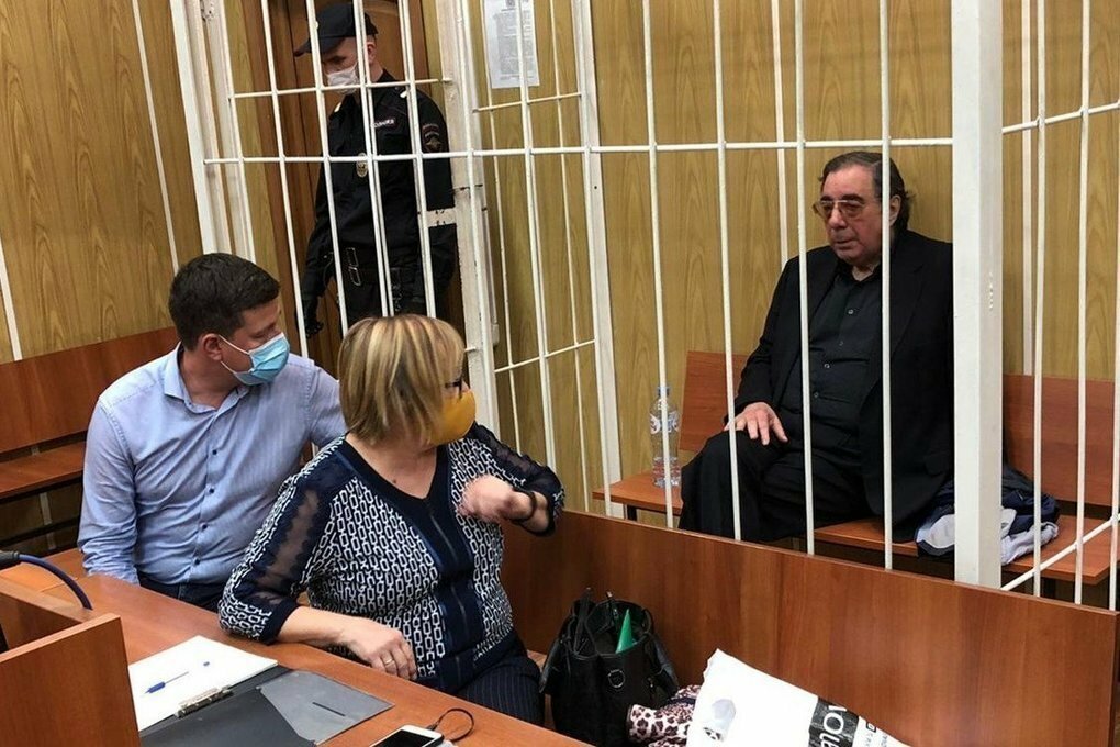 Михаил Цивин в зале суда.
