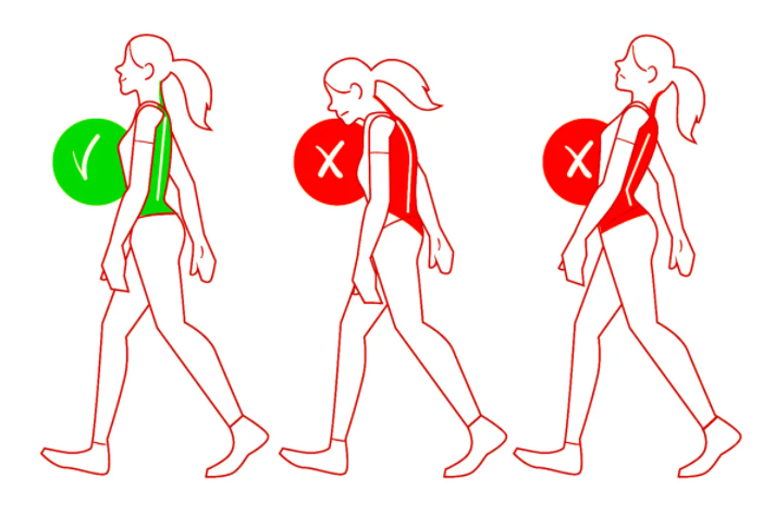 Не забывайте о правильности осанки при ходьбе!
