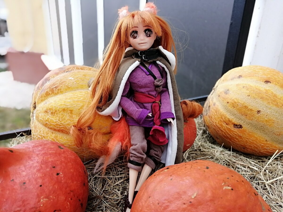 Аниме-ООАК. Проект "Хоро", воспроизведение образа главной героини аниме "Волчица и пряности". 