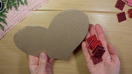 2 Идеи поделки из картона и фоамирана сердечки ❤️ 2 DIY cardboard and foam idea Wall Decoration