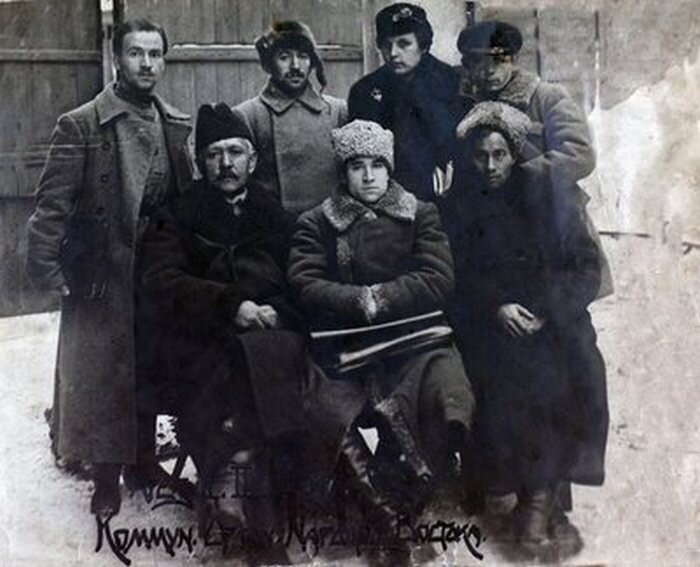 
М.Х. Султан-Галиев (2-й ряд сверху, в центре) среди делегатов II Всероссийского съезда коммунистических организаций народов Востока, Москва. Источник: newskif.su