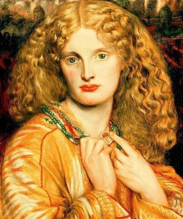 Данте Габриэль Россетти. Елена Троянская. 1863 
