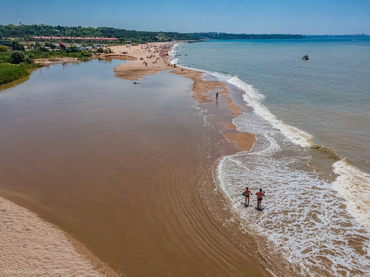 Река Бельбек впадает в море. Любимовка. Севастополь