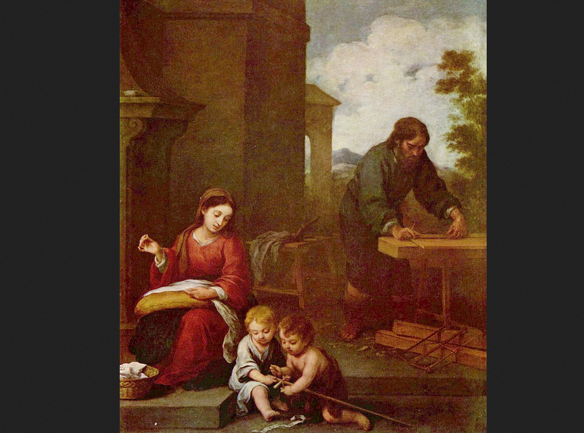 Бартоломе Эстебан Мурильо. «Святое семейство с Иоанном Крестителем»