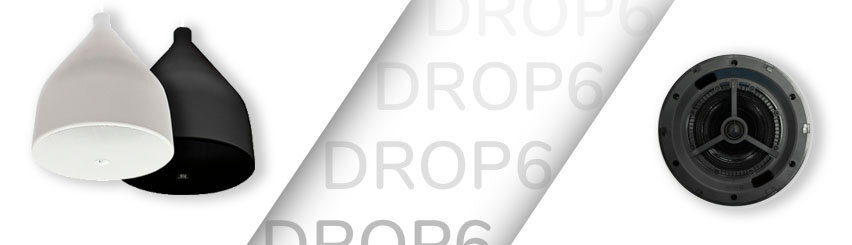 Черные и белые потолочные АС DROP6